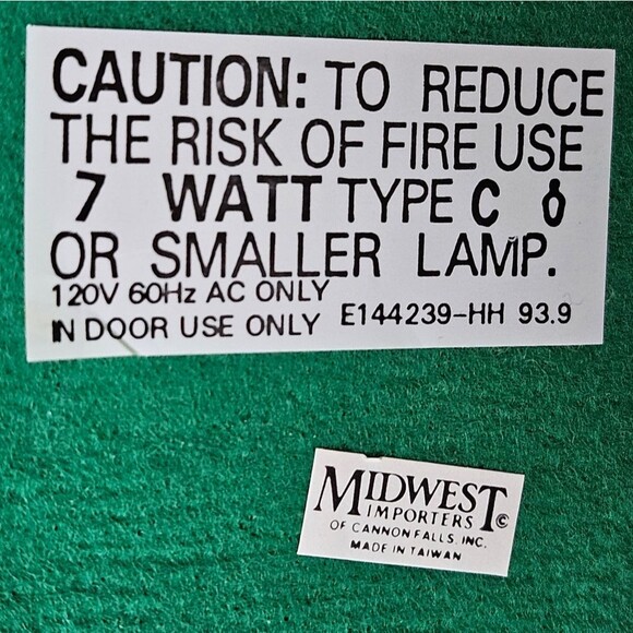 Midwest of Cannon Falls Cottontail Lane Light Up Ceramic Rose Cottage - Picture 5 of 9